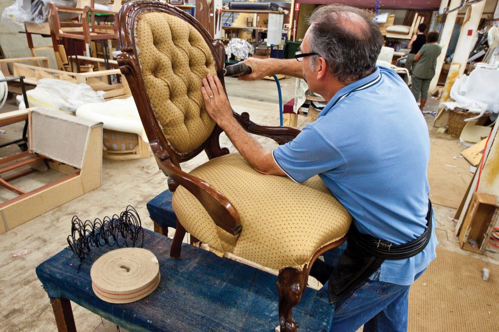 Re-upholstery and furniture repair