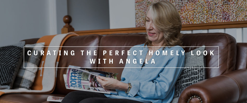 Angela feature Torrance and McKenna Flair sofa
