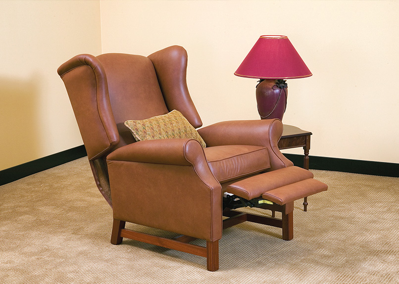Hand Made Leather Recliner Armchair Rosedale