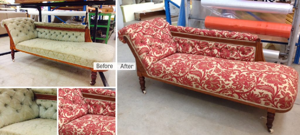 Re-upholstery and furniture repair perth